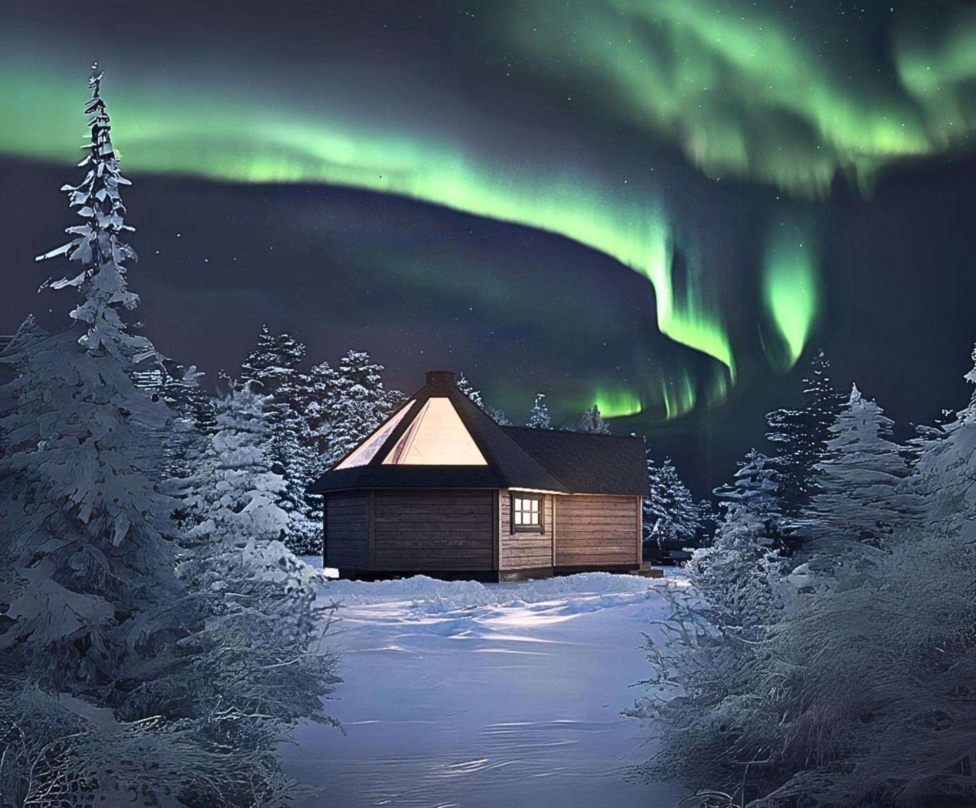 Skog Aurora Igloos Kalix Exterior foto